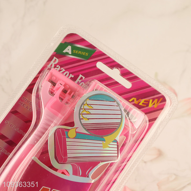 Good sale manual razor women 5blades razor