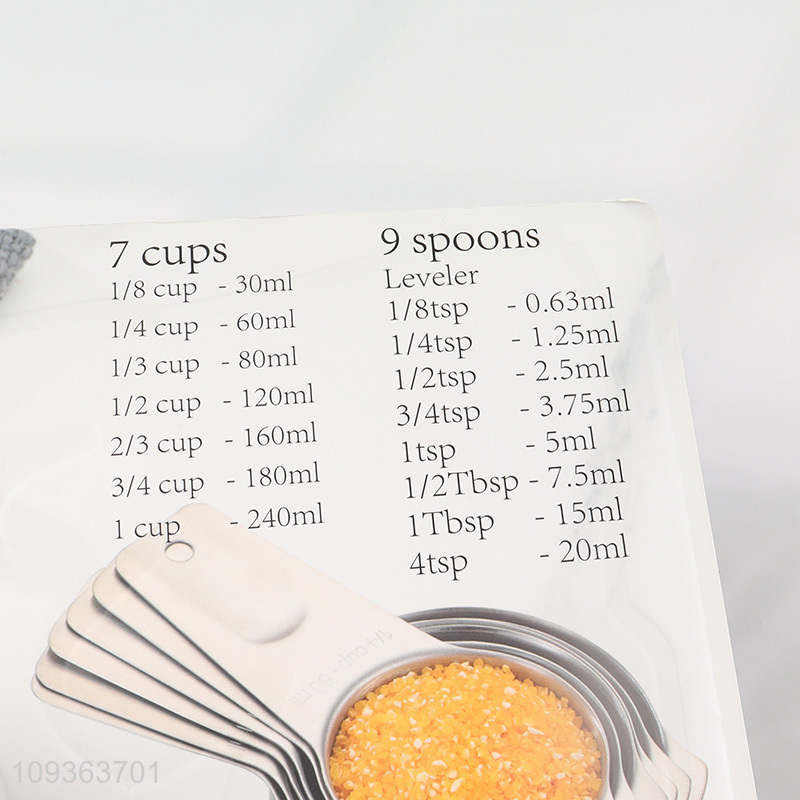 Top products 16pcs stainless steel measuring set