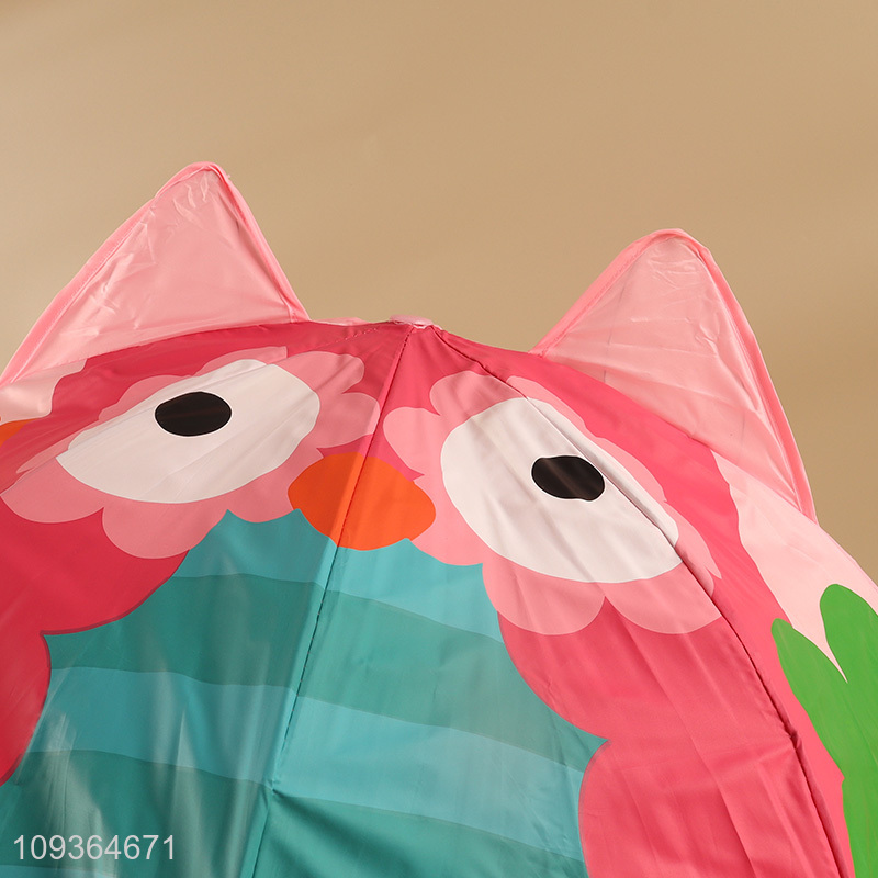 New arrival cartoon owl waterproof children umbrella
