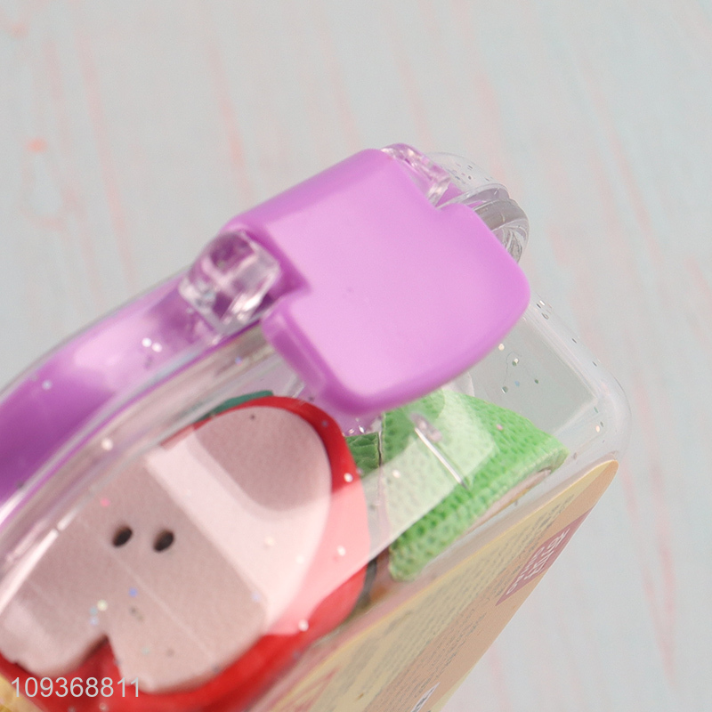 Top quality fruits series stationery eraser set for students