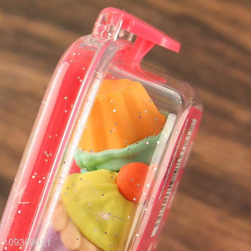 Hot selling creative tpr stationery eraser set wholesale