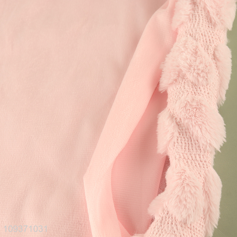 Good price pink soft household sofa pillowcase