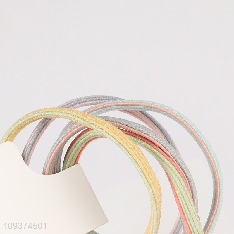 Top selling 5pcs multicolor hair rope hair bands
