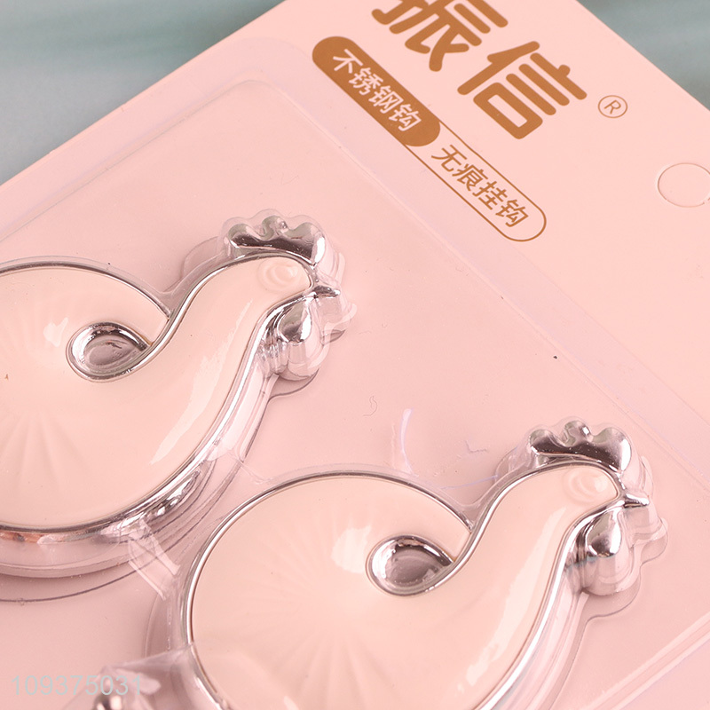 Good quality stainless steel traceless sticky hook wall hooks