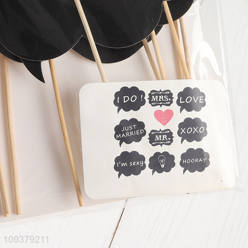 Factory direct sale heart shape party photo booth props
