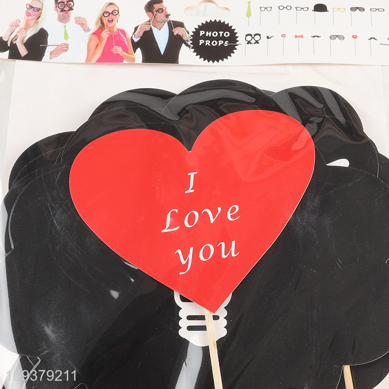 Factory direct sale heart shape party photo booth props