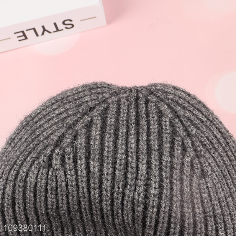 Factory supply fashion winter knitted hat beanies hat