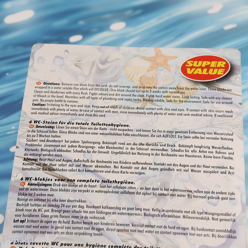 Hot items ocean fresh toilet block cleaner