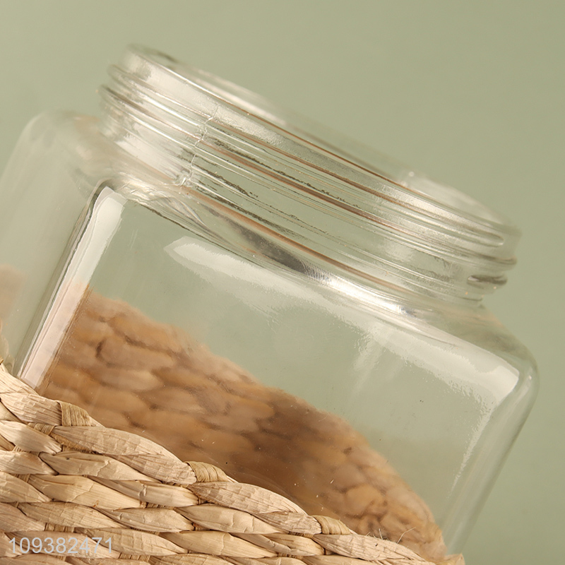 Latest products food container sealed glass storage jar