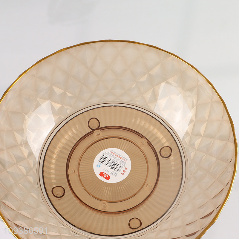 Top sale round plastic fruits plate wholesale