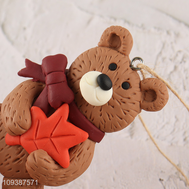 Popular products bear shape holiday hanging ornament decoration