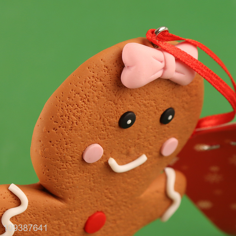 Hot sale gingerbread man Christmas hanging ornament decoration