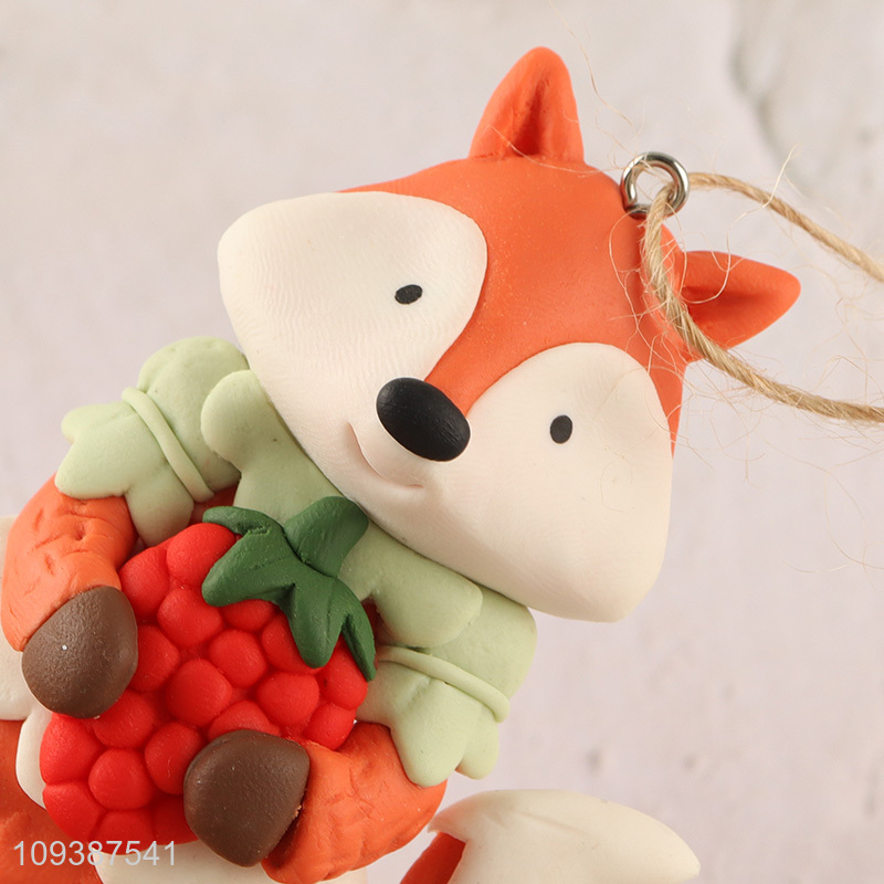 Hot products fox shape holiday hanging ornament decoration