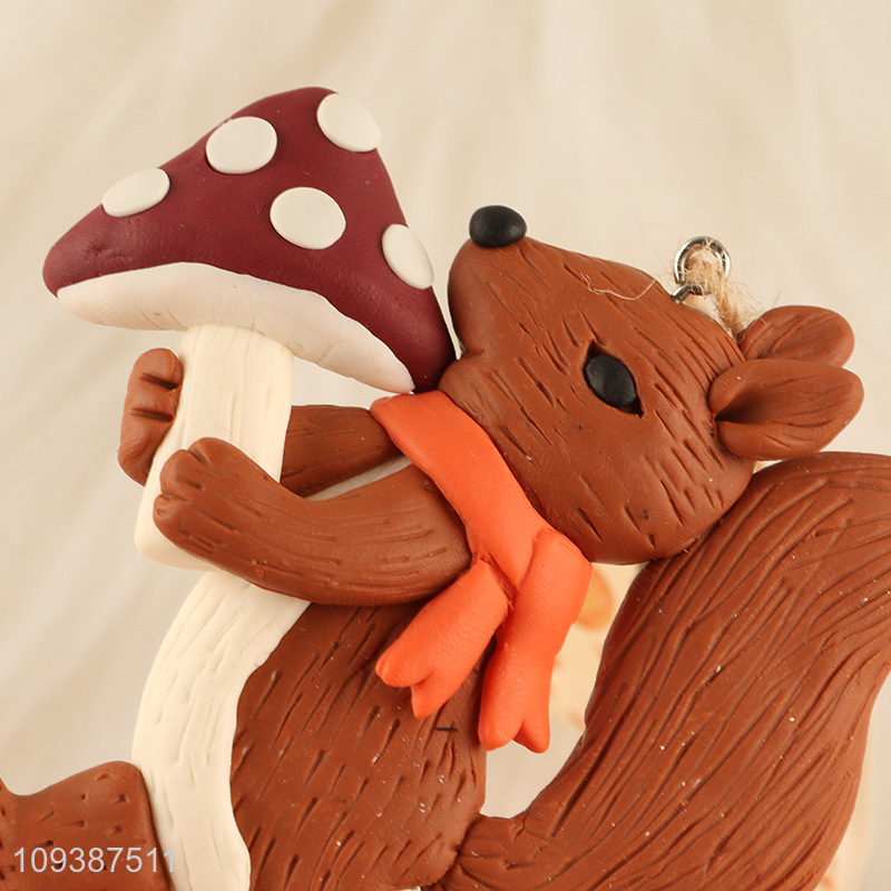 Factory price squirrel shape holiday hanging ornament decoration