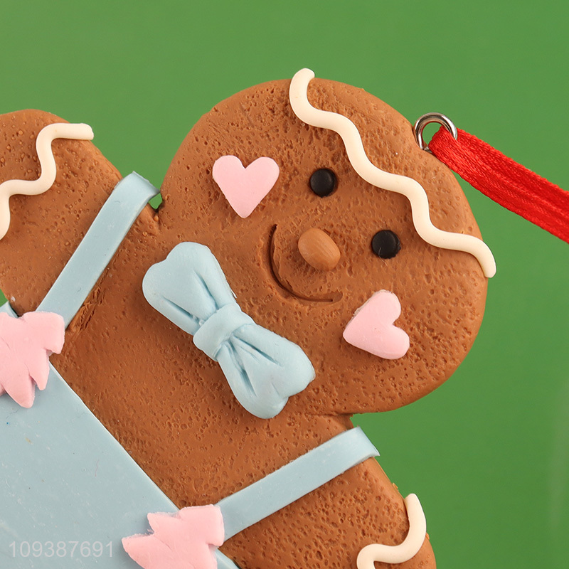 China wholesale gingerbread man Christmas decoration hanging ornament