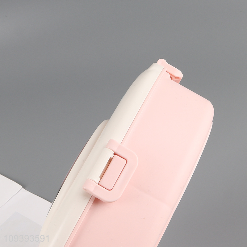 China factory food container plastic lunch box with tableware