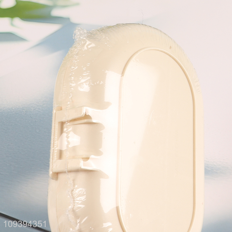 Hot sale oval plastic soap dish with drainage holes