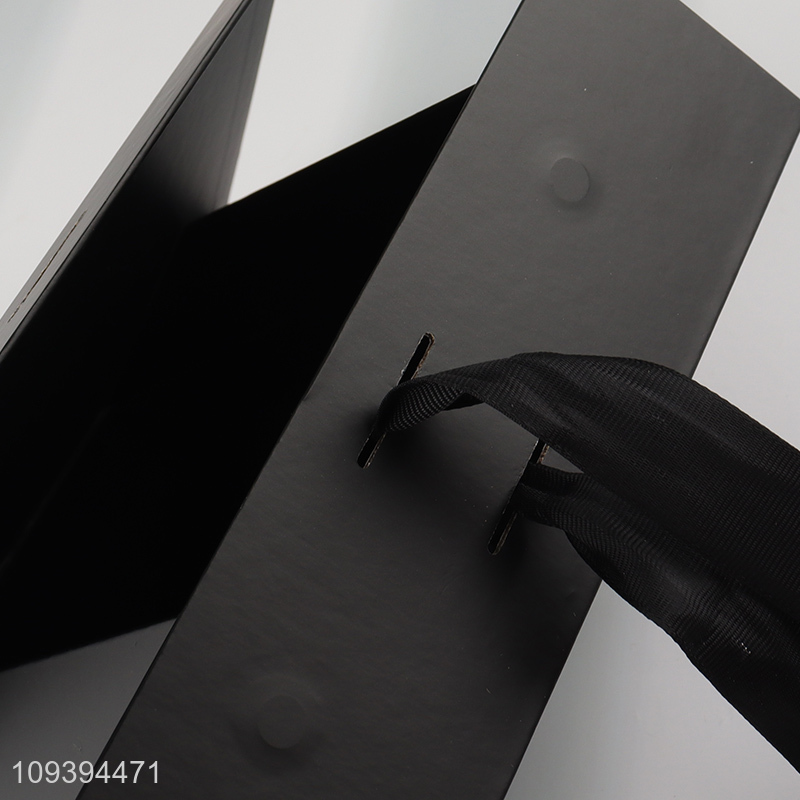 Latest products black paper box gifts packaging box