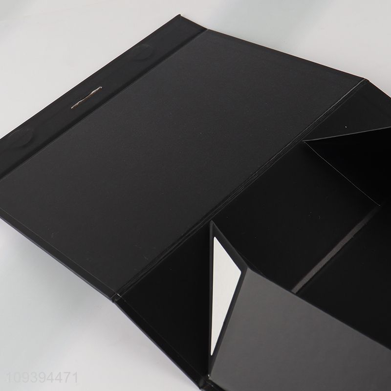 Latest products black paper box gifts packaging box