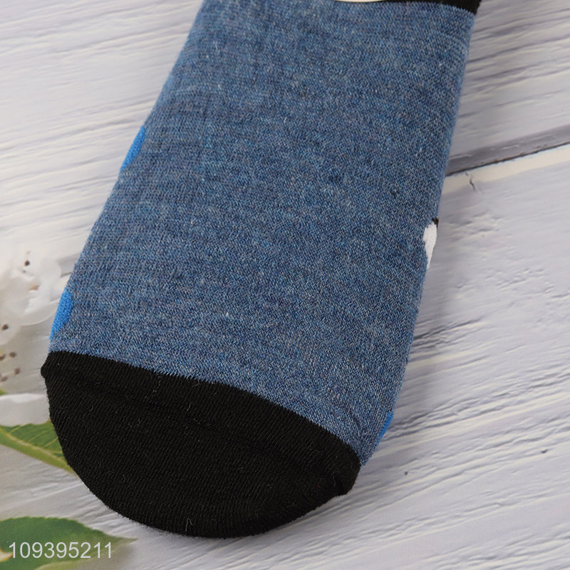 Best sale embroidered animal pattern boat socks