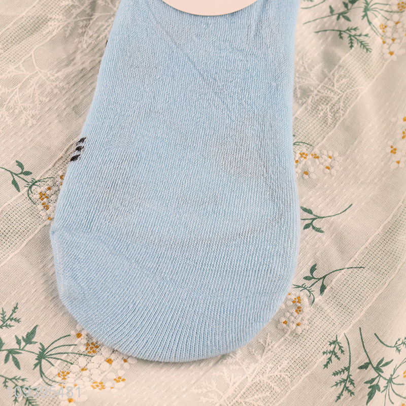 Good price polyester anti-slip cartoon animal boat socks