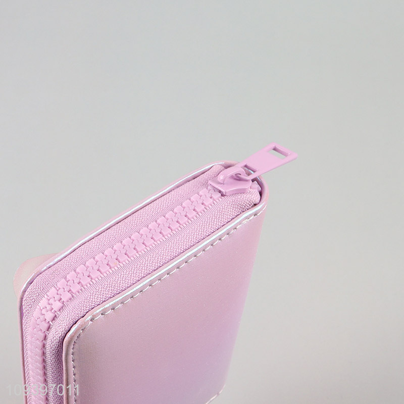 Best selling cute patchwork short wallet for girls
