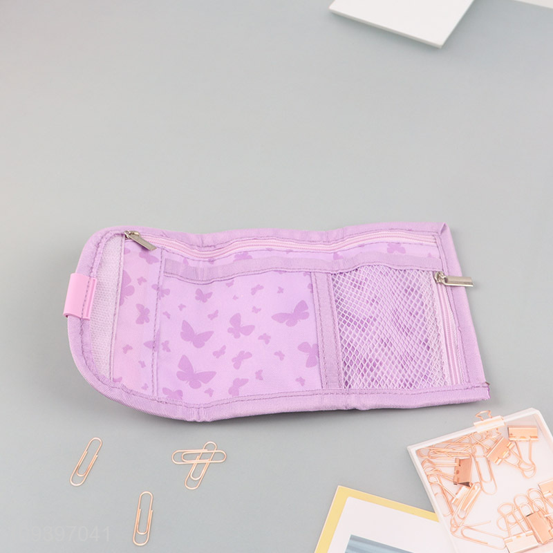 Best quality purple butterfly girls wallet for sale