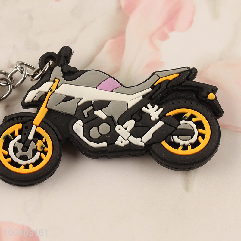 Good selling motorcycle pendant silicone key chain key rings