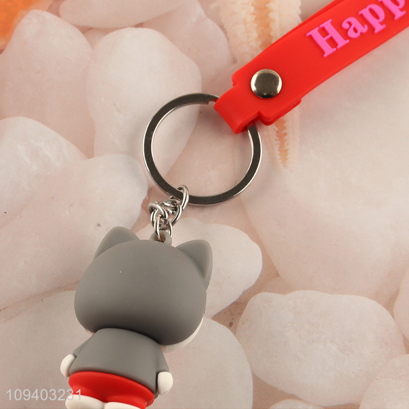 Hot products silicone key chain key rings for gifts
