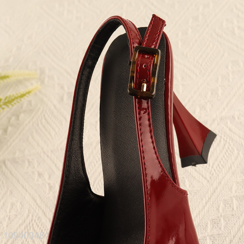Factory direct sale fashion slingback heels for office and party