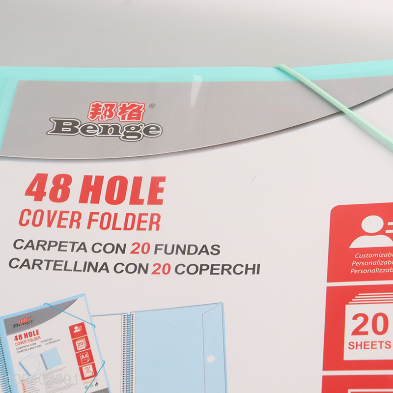 Top sale 48-hole a4 document file bag