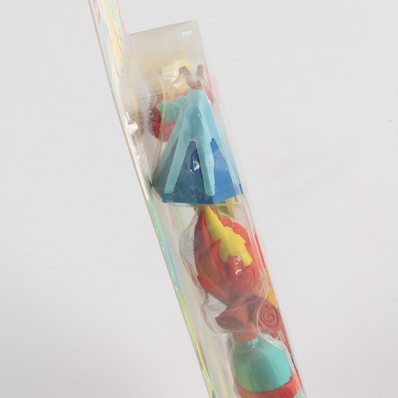 Good selling non-toxic school students 3d eraser set