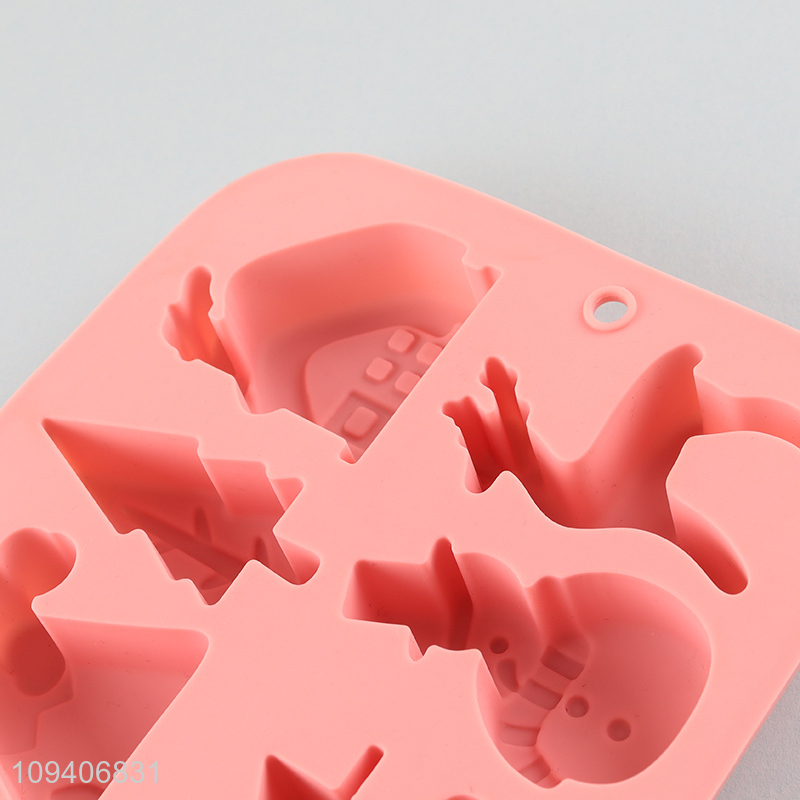 Low price Christmas silicone cake mold for sale