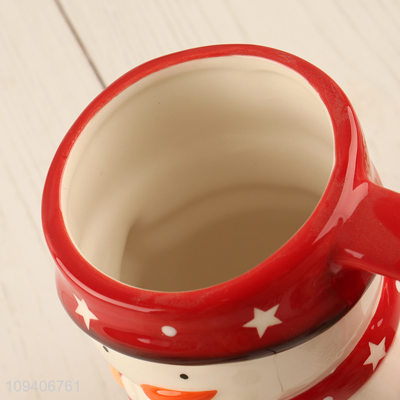China products Christmas series snowman ceramic cup
