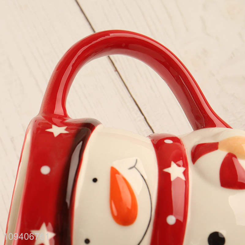 China products Christmas series snowman ceramic cup