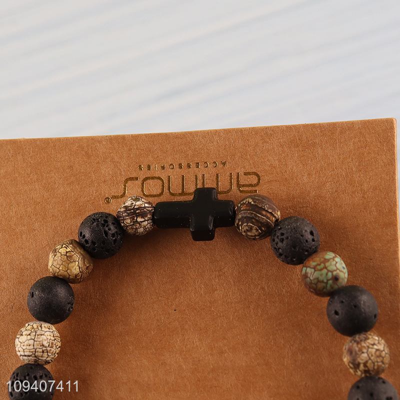 Good sale fashion men women stone bracelet stone jewelry