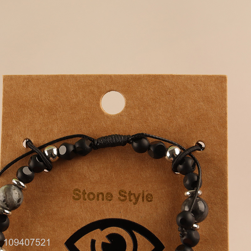 Best quality fashion stone bracelet stone jewelry for men women