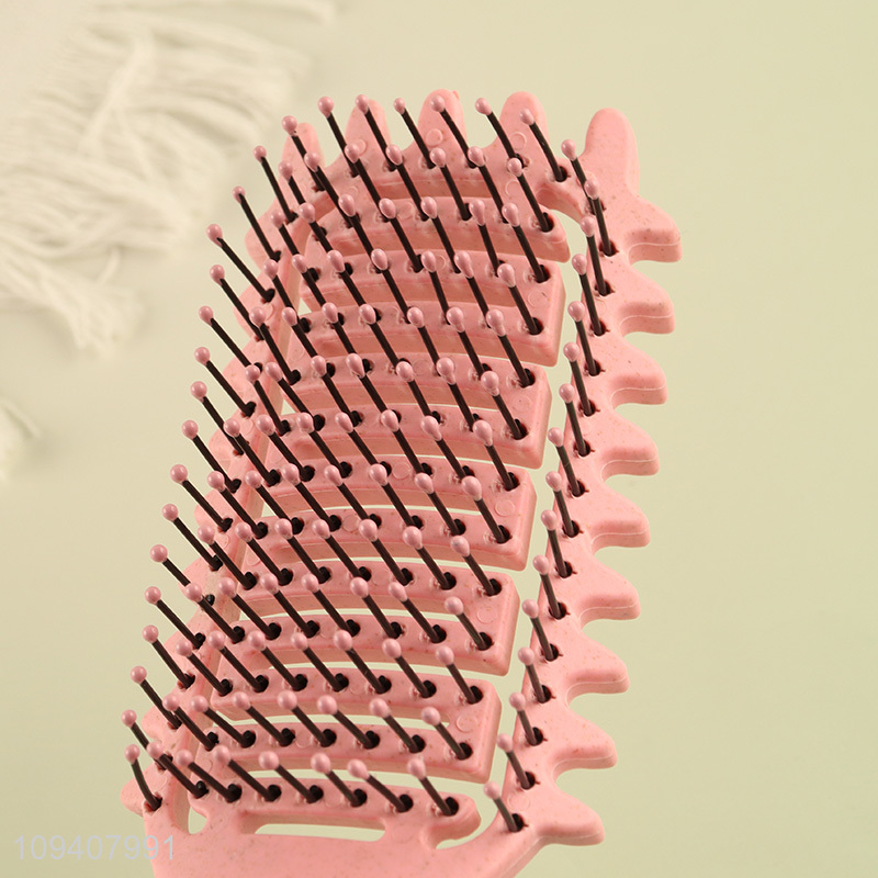Low price wide teeth hollow hair comb hair brush