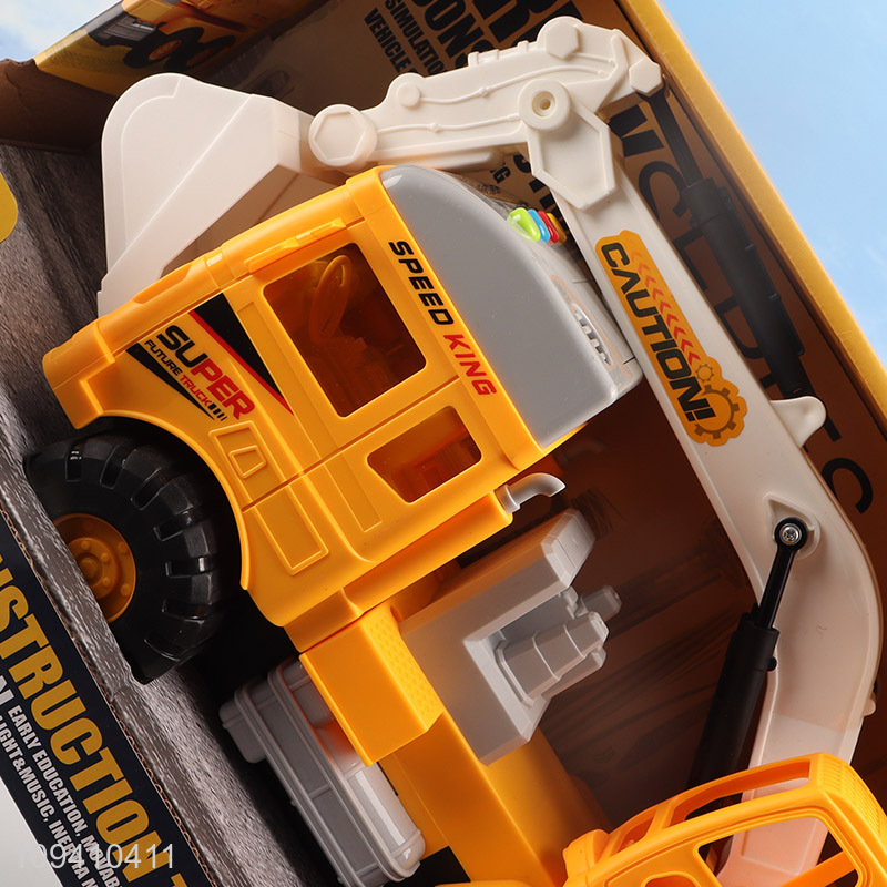 Hot sale inertia glide truck toys construction truck toys