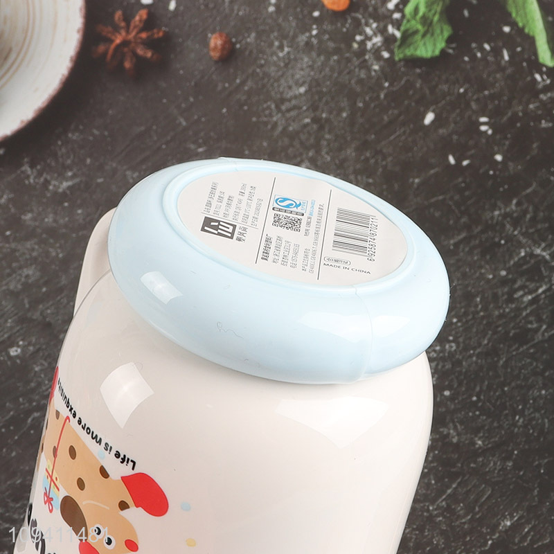 Good quality cute puppy plastic cup water cup