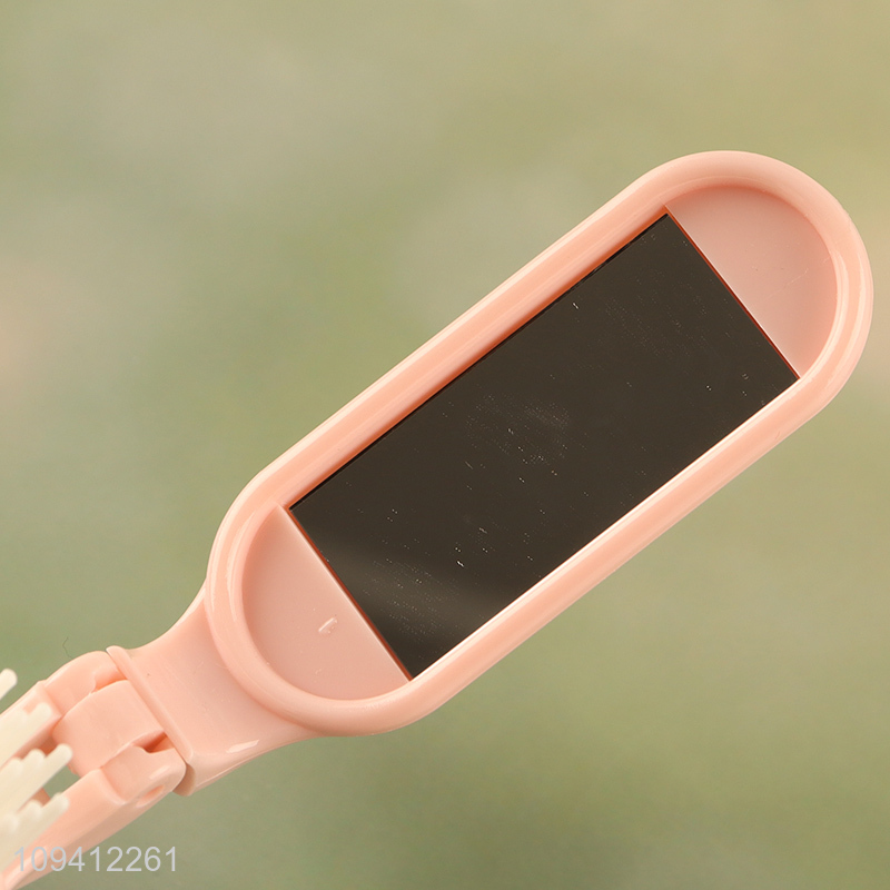 Factory supply anti-static hair comb with mirror