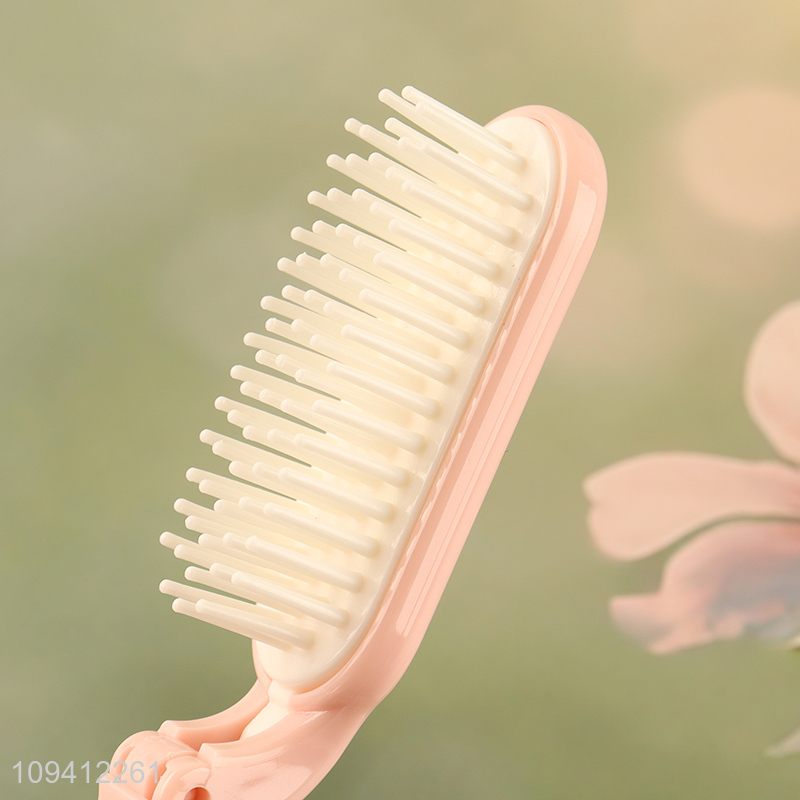 Factory supply anti-static hair comb with mirror