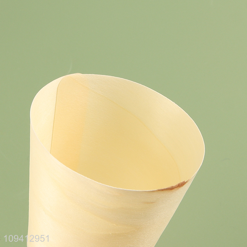 Factory price disposable wood cup for party supplies