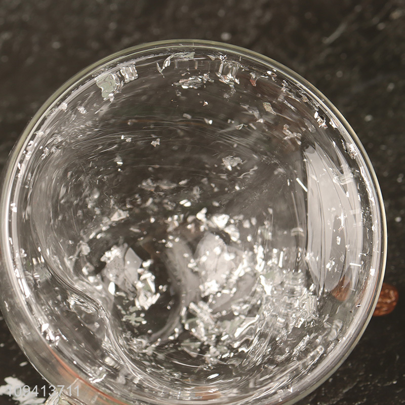 Low price glass cup water cup with handle