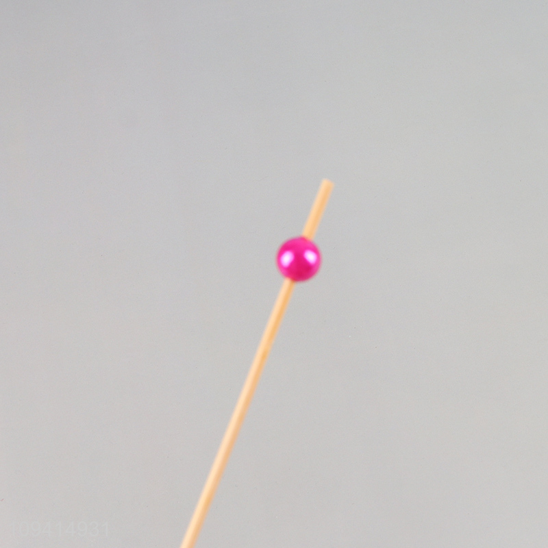 Top selling plastic beads fruit skewers fruit picks