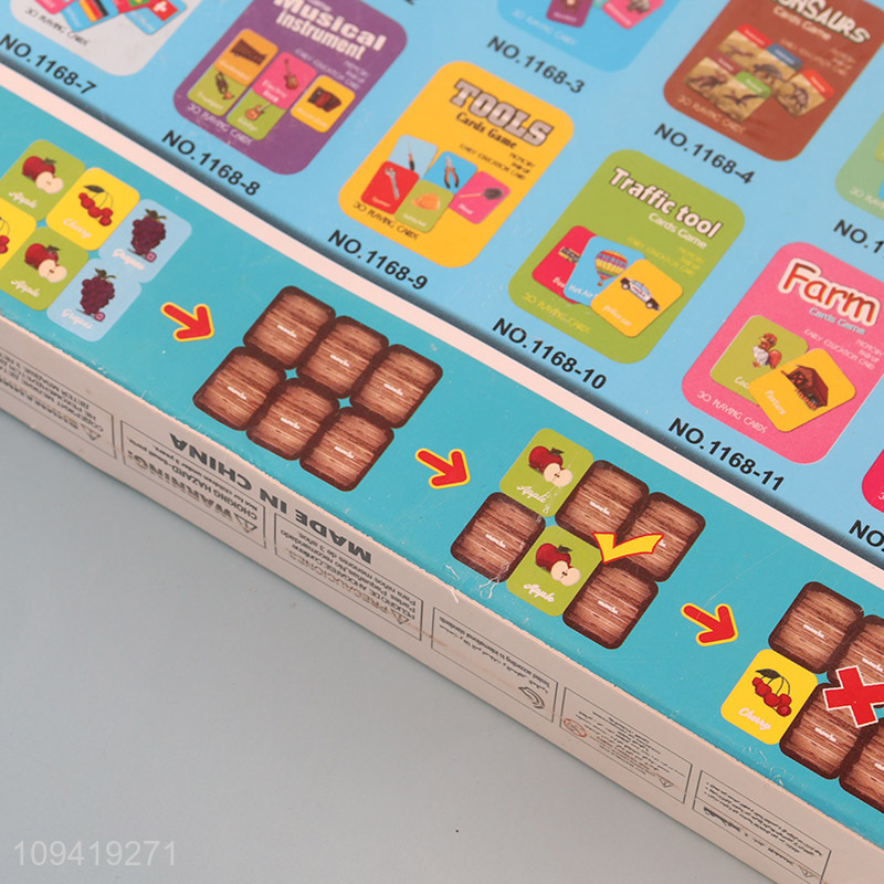 Good selling children educational memory matching games