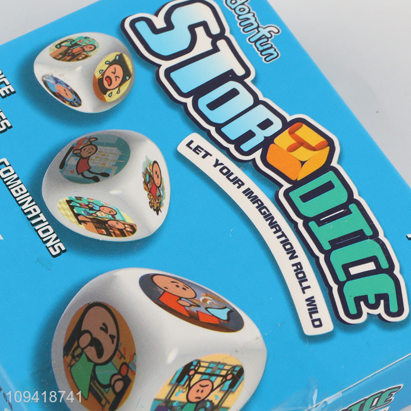Hot selling stor dice educational board game for kids