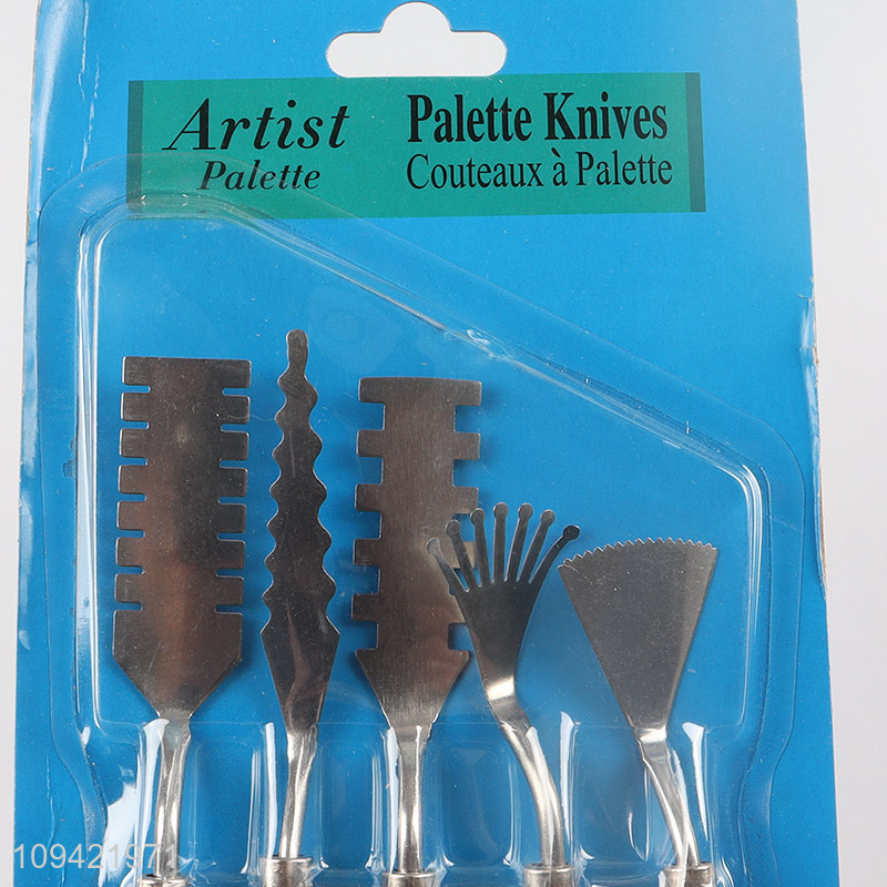 Top sale 5pcs palette knife set for art drawing