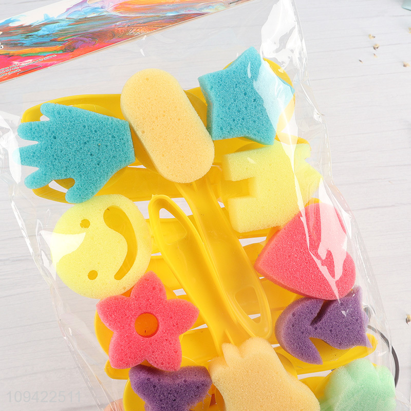 China wholesale 12pcs sponge stamp set for clay sculpting