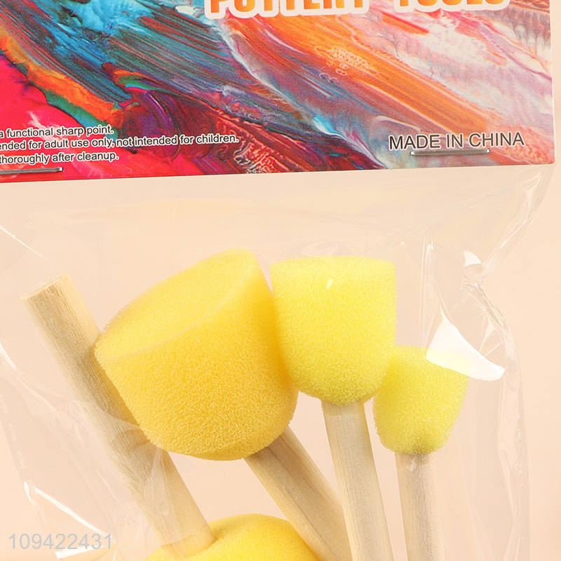 Factory direct sale 4pcs sponge stick set for clay modeling